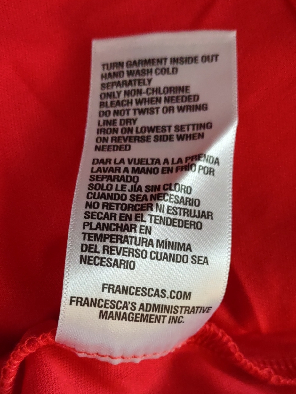 Francesca's Collections Red Long-Sleeve Ruffle Mini Dress - Picture 12 of 12